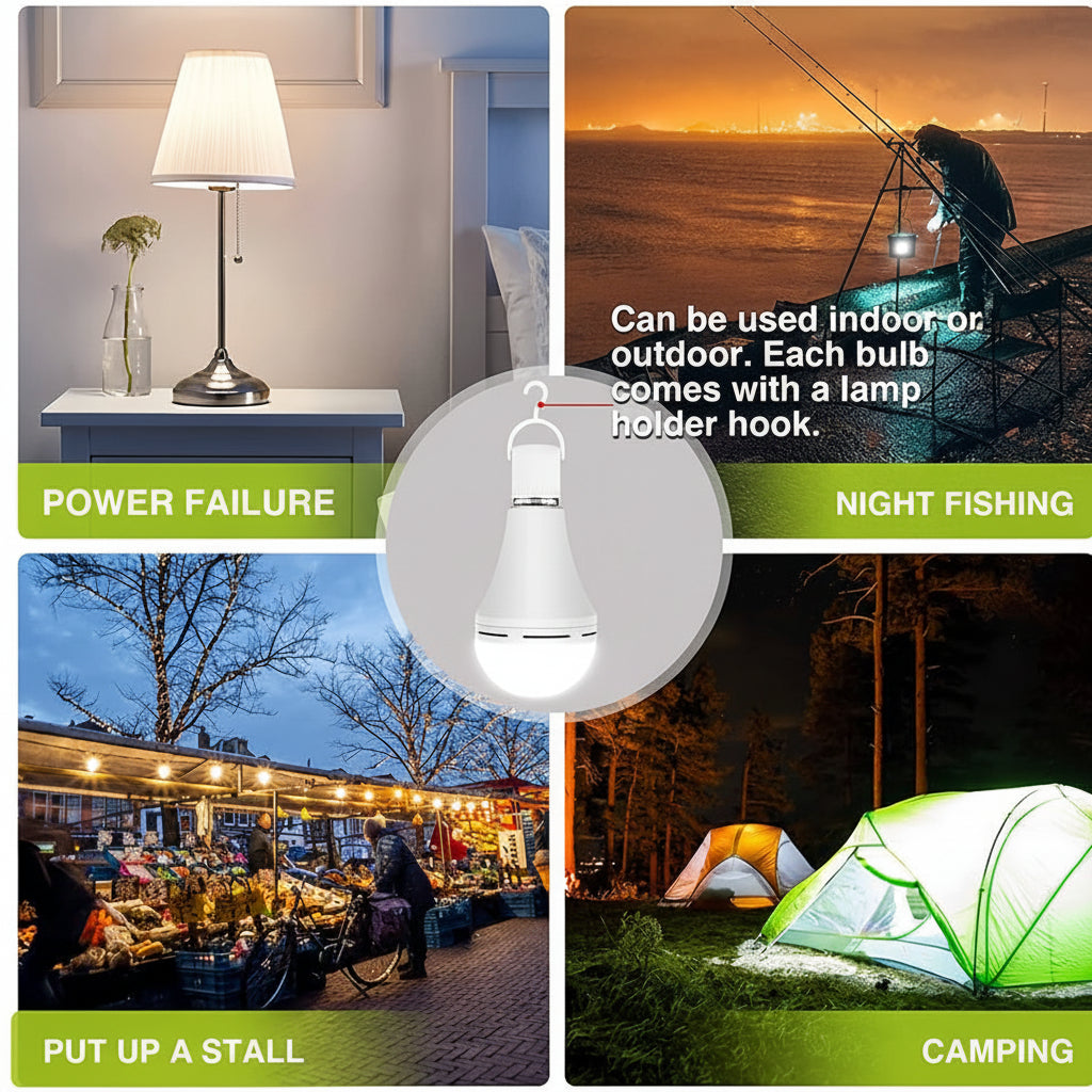 LED Light Bulb Rechargeable Emergency White
