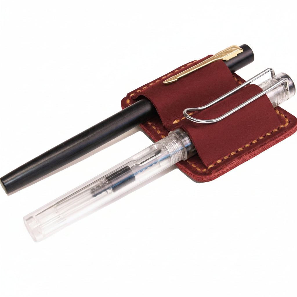 Pen Holder Leather Journal Clip Hand