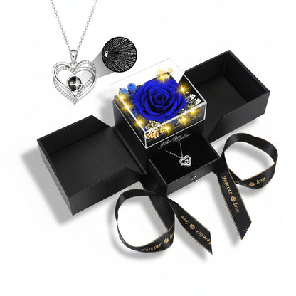 Rose Gift Box Preserved Eternal Flower LED