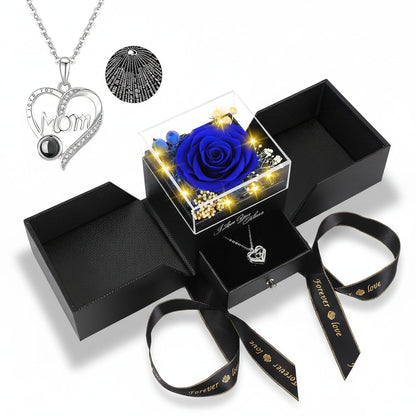 Rose Gift Box Preserved Eternal Flower LED