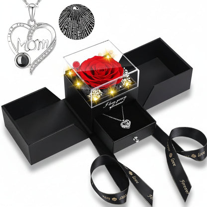 Rose Gift Box Preserved Eternal Flower LED