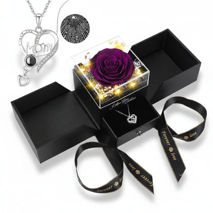 Rose Gift Box Preserved Eternal Flower LED