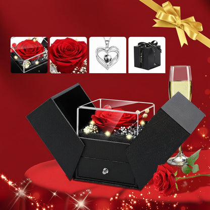 Rose Gift Box Preserved Eternal Flower LED