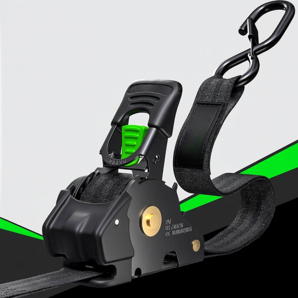 Ratchet Straps Cargo Retractable Tie Down