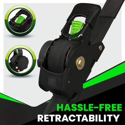 Ratchet Straps Cargo Retractable Tie Down