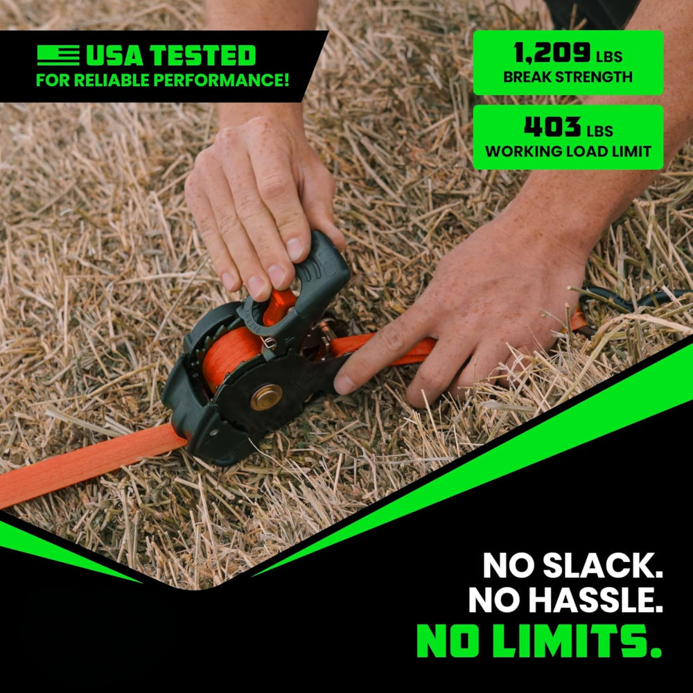 Ratchet Straps Cargo Retractable Tie Down