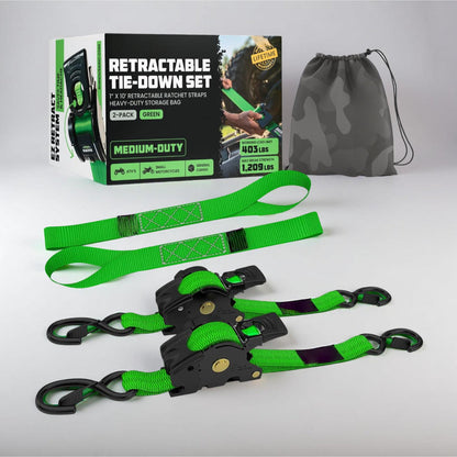 Ratchet Straps Cargo Retractable Tie Down
