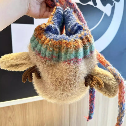 Women Knit Reindeer Animal Ear Flap Winter