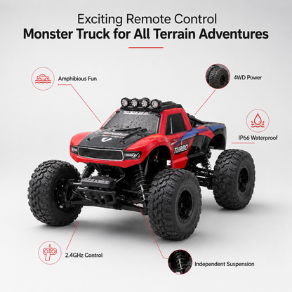 Remote Control Monster Truck Amphibious All