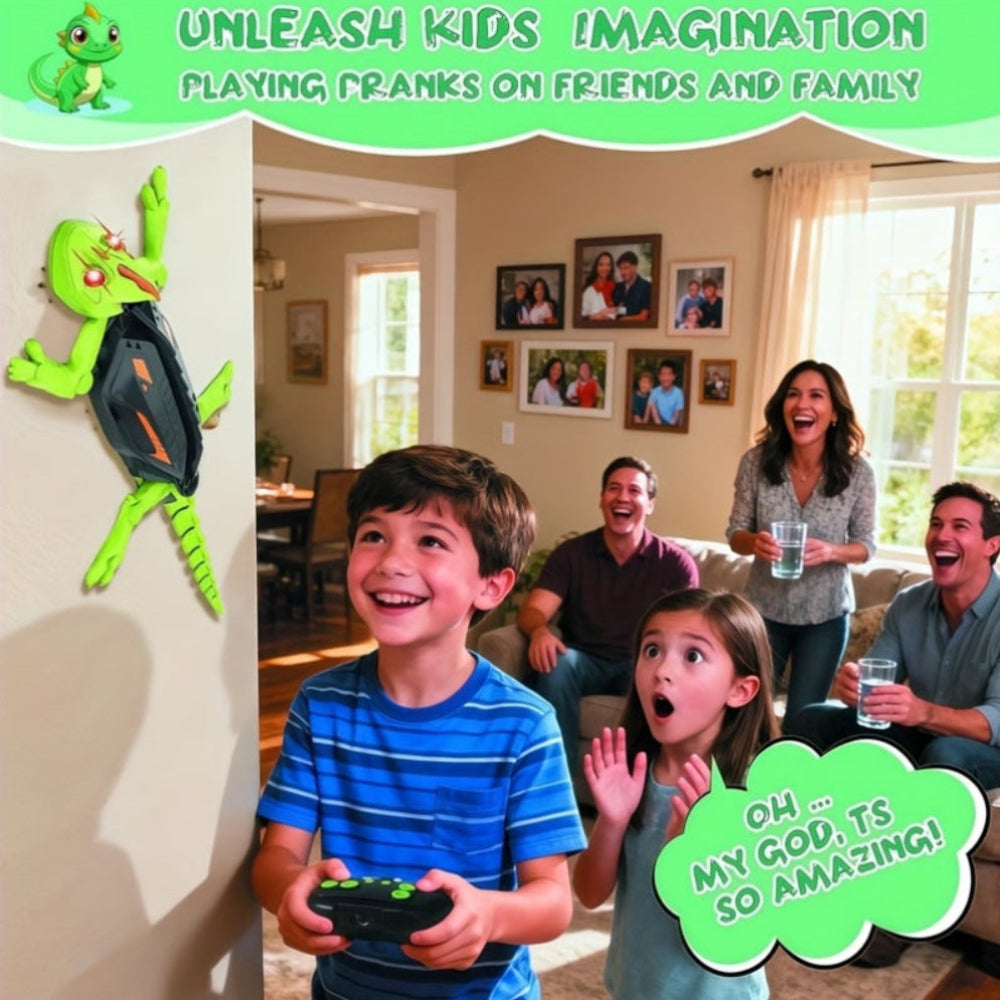 Kids Toy Lizard Remote Control Wall Climbing