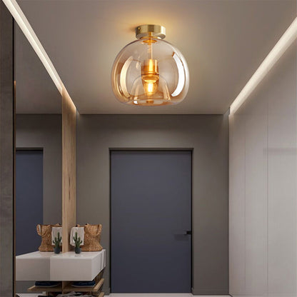 Vintage Bubble Glass Ceiling Light Retro