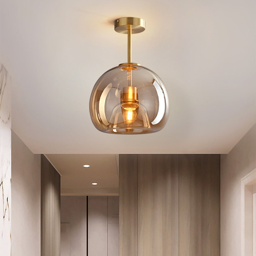 Vintage Bubble Glass Ceiling Light Retro