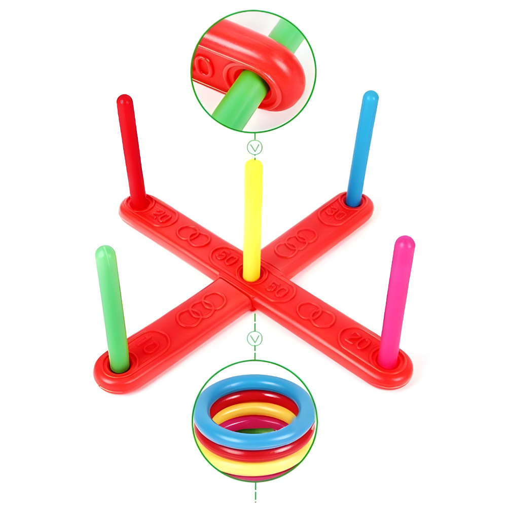 Ring Toss Outdoor Game Portable Family Party