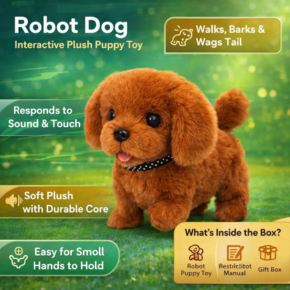 Robot Dog Interactive Plush Puppy Toy