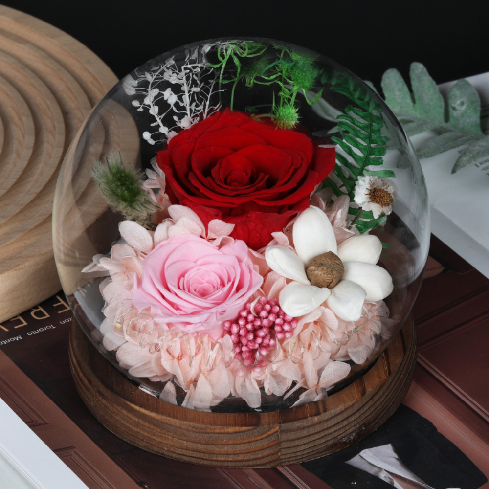 Rose Mothers Day Gift Preserved Flower Dome