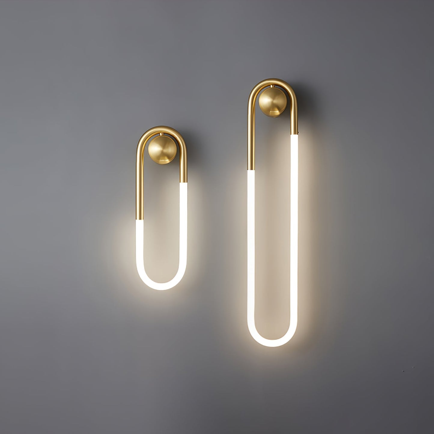 Modern LED Wall Light Brass & Black
