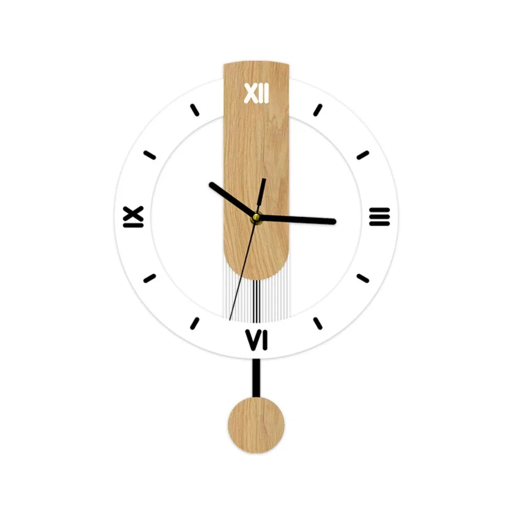 Minimalist Pendulum Wall Clock Modern