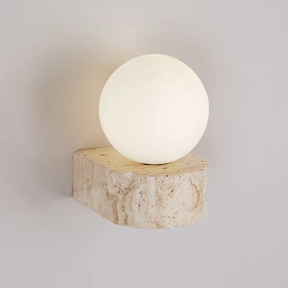 Travertine Stone Wall Lamp Modern Japanese