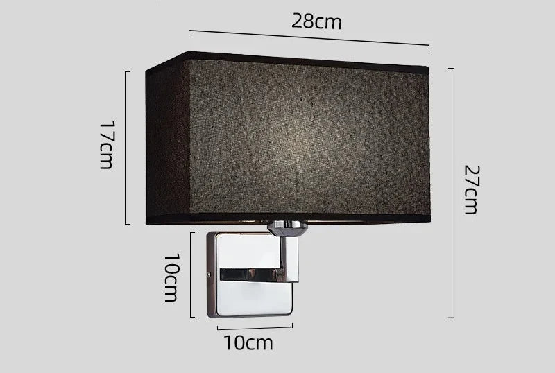 Wall Lamp With Reading Light E27 Bedside