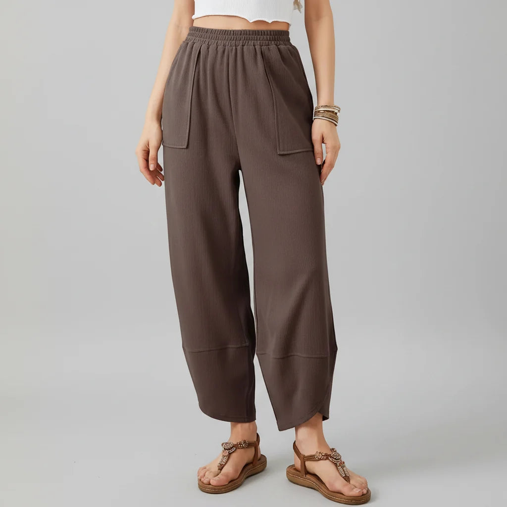 Women Pants Casual Loose Fit Straight Leg