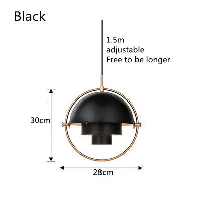 Modern Nordic Pendant Light Sculptural Metal