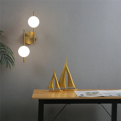 Astra Wall Light Dual Globe Modern Gold