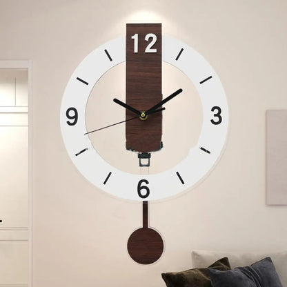 Minimalist Pendulum Wall Clock Modern