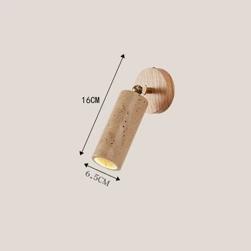 Huangdong Wall Lamp Wabi Sabi Travertine &