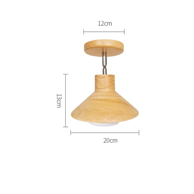 Nordicwood Ceiling Lamp Natural Timber Cone