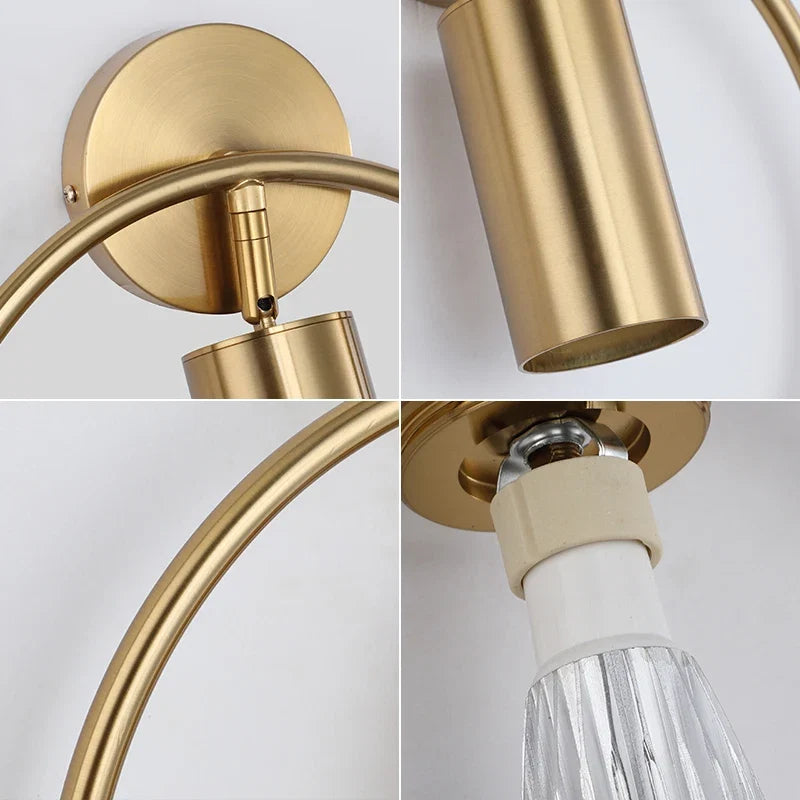 Halo Wall Light Nordic Gold Minimalist