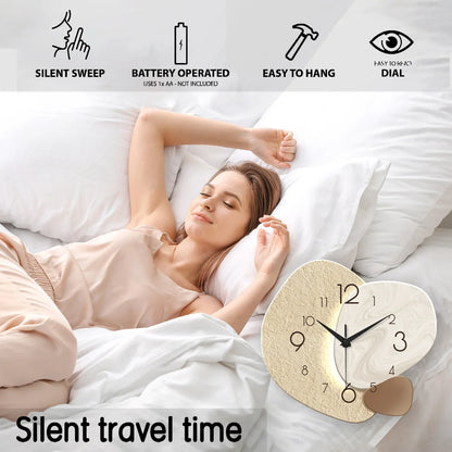Tempostone Modern Simple Wall Clock Silent