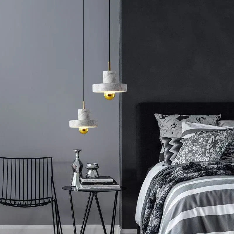 Marble Pendant Lamp Natural Stone Postmodern