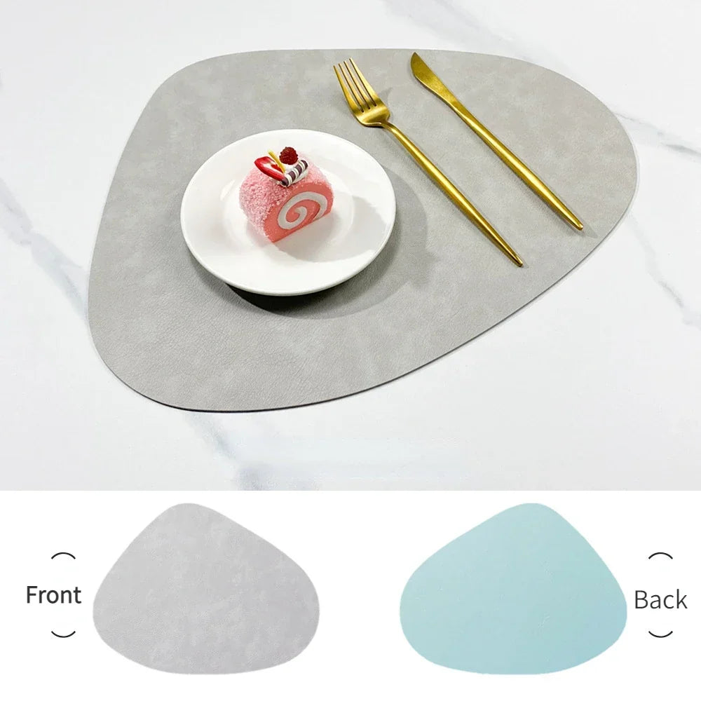 Nordicdrop Double Sided Faux Leather Placemats