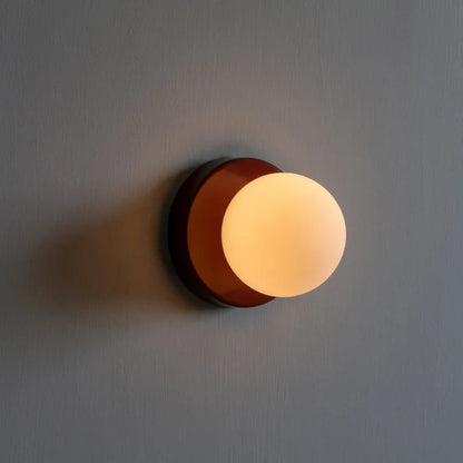 Macaron LED Wall Lamp Modern Coloured Glass