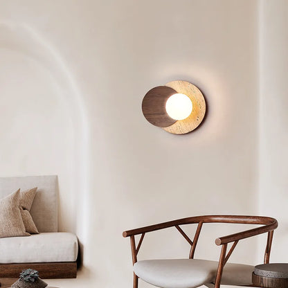 Wabi Sabi Stone Wall Lamp Modern Natural