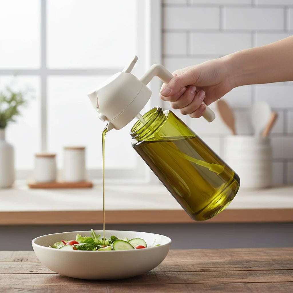 Oil Dispenser Bottle Glass Olive Oil Sprayer