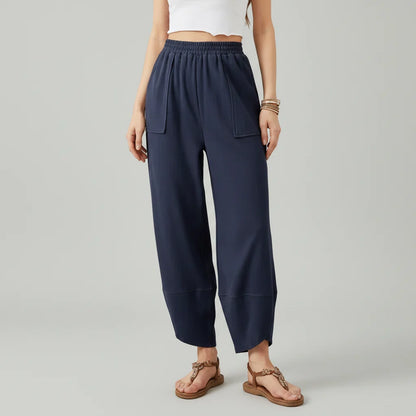Women Pants Casual Loose Fit Straight Leg