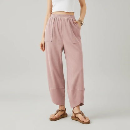 Women Pants Casual Loose Fit Straight Leg
