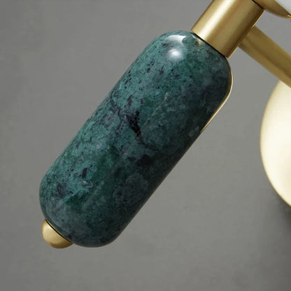 Marble & Glass Wall Lamp Gold Finish