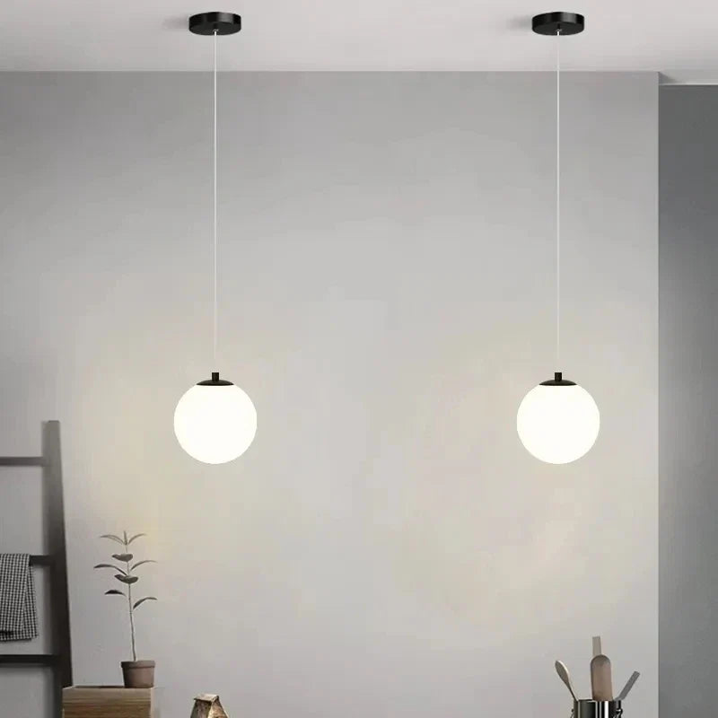 Luna Pendant Light Nordic Modern Glass Globe