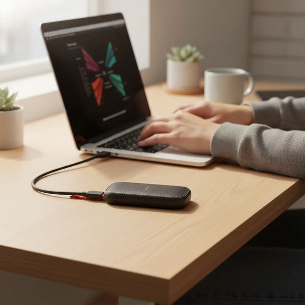 External Hard Drive Portable SSD Power Bank