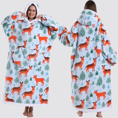Blanket Hoodie Oversized Wearable Hooded