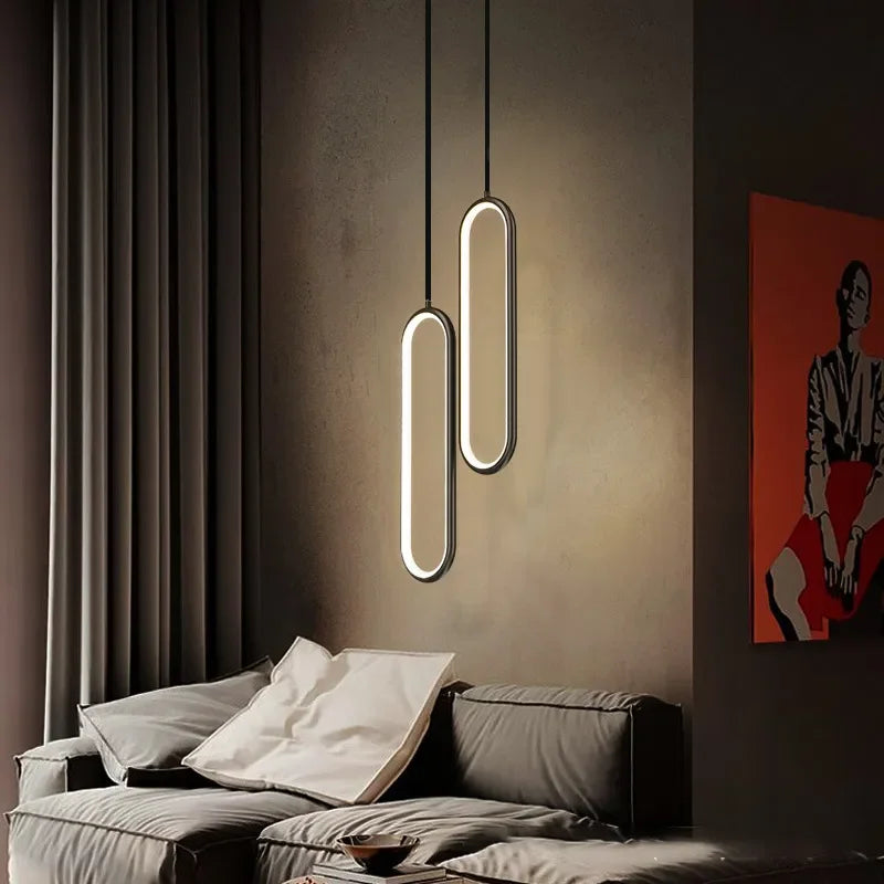 Modern Minimalist LED Pendant Light Gold &