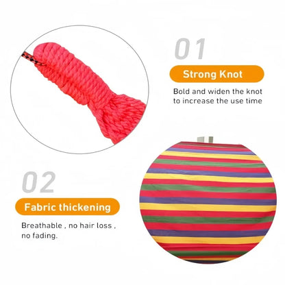 Canvas Hammock Striped Double Swing Bed