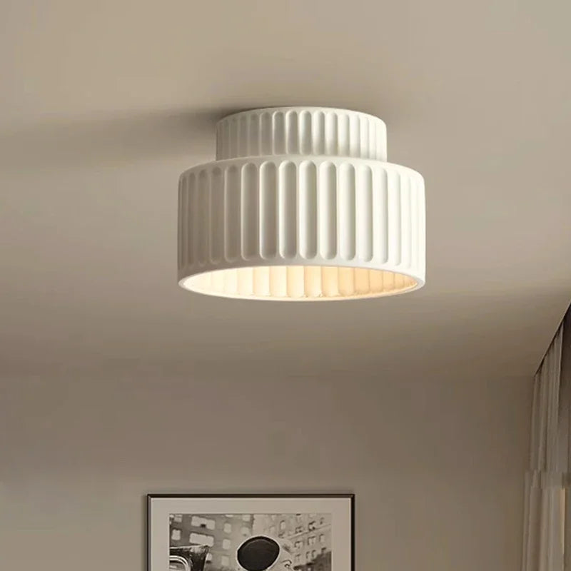Nordic Ripple Ceiling Light Sculptural Form