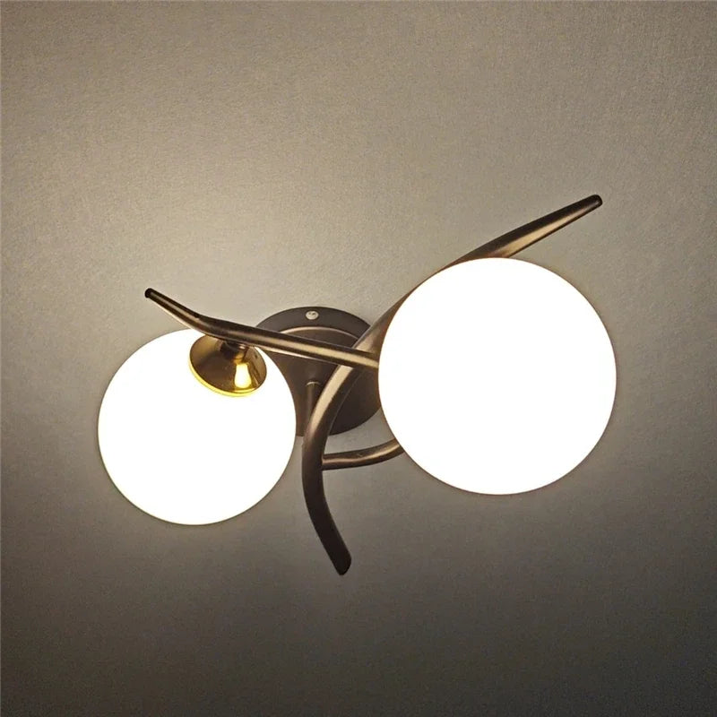 Lunara Wall Light Nordic Dual Globe LED