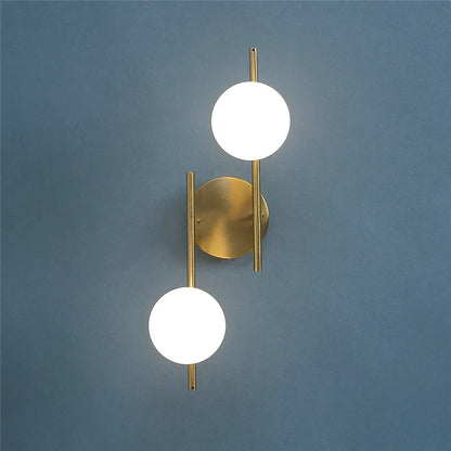 Astra Wall Light Dual Globe Modern Gold
