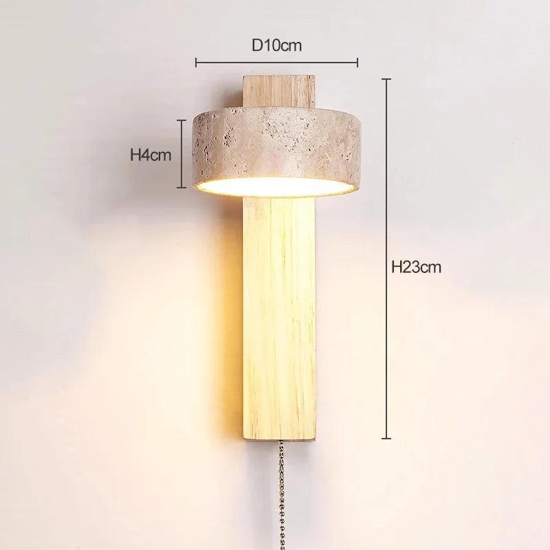 Éclat Wall Lamp French Wabi Sabi Headboard