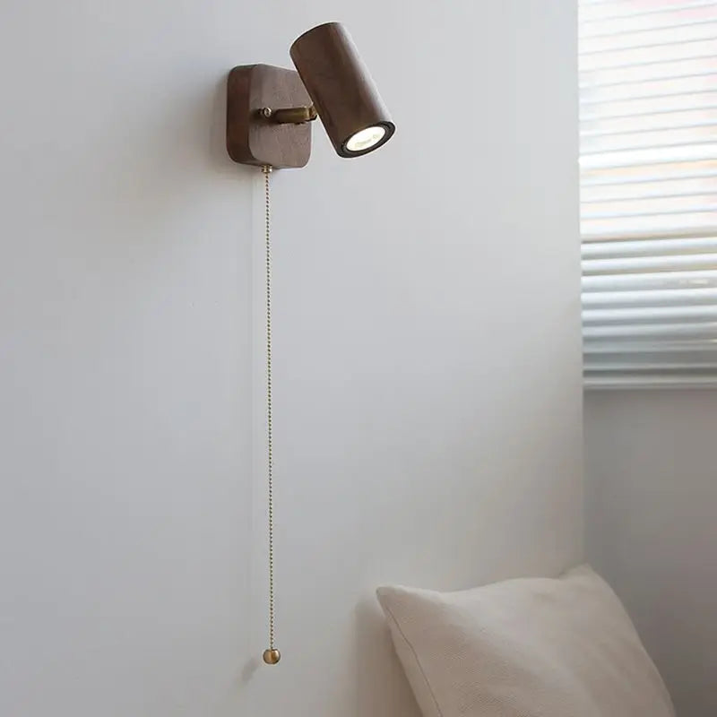 Arlo Wall Lamp Retro Walnut LED Spotlight