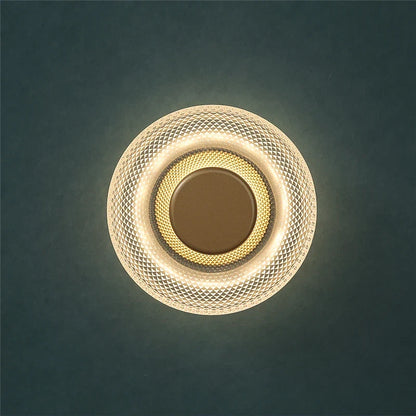 Modern Coloured Glass Wall Lamp Textured LED